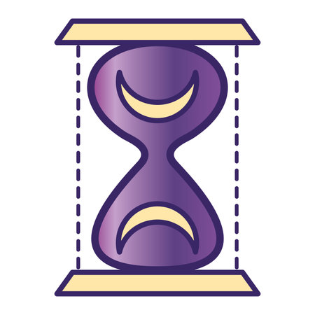 Isolated colored magic sand watch icon Vectorのイラスト素材