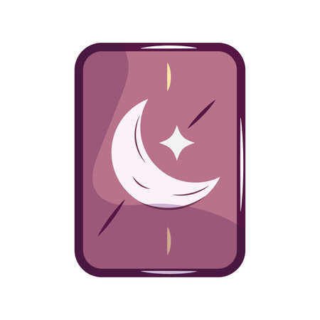 Isolated colored tarot astrology card icon Vectorのイラスト素材
