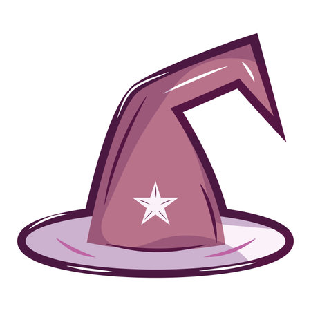 Isolated colored magic hat icon Vectorのイラスト素材
