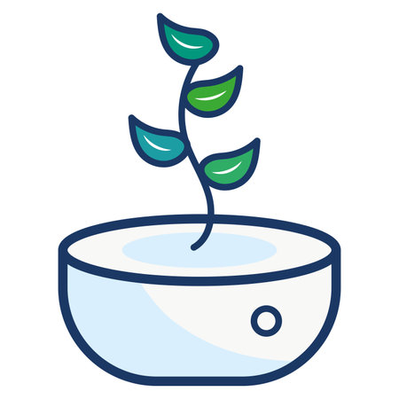 Isolated colored indoor plant icon Vectorのイラスト素材