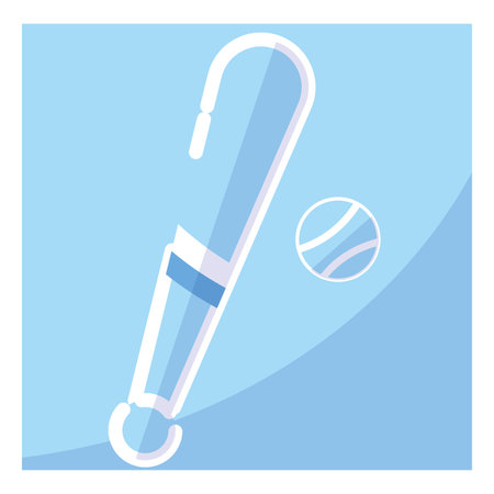 Isolated baseball wooden bat with ball icon Vectorのイラスト素材