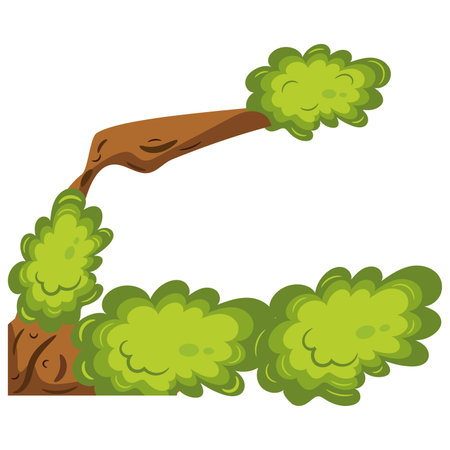 Isolated colored tree sketch icon Vectorのイラスト素材