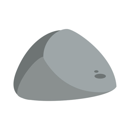 Isolated colored stone sketch icon Vectorのイラスト素材