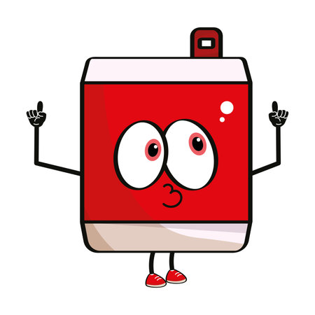 Isolated cute kid menu box cartoon character Vectorのイラスト素材