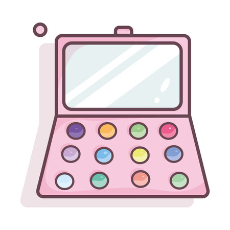Isolated eye shadow colored fashion icon Vectorのイラスト素材