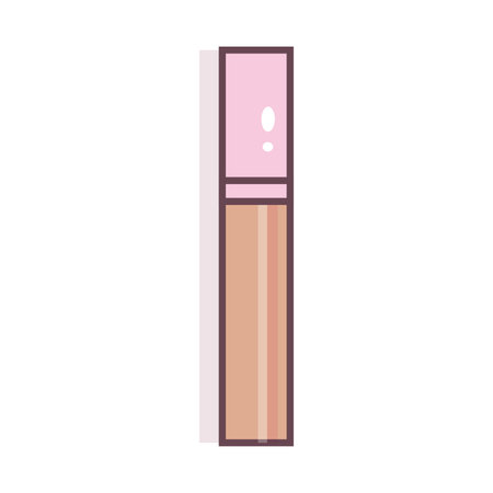 Isolated lip gloss colored fashion icon Vectorのイラスト素材