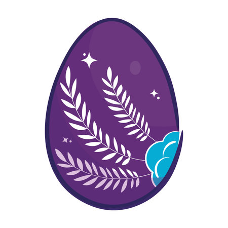 Isolated colored easter egg icon Vectorのイラスト素材