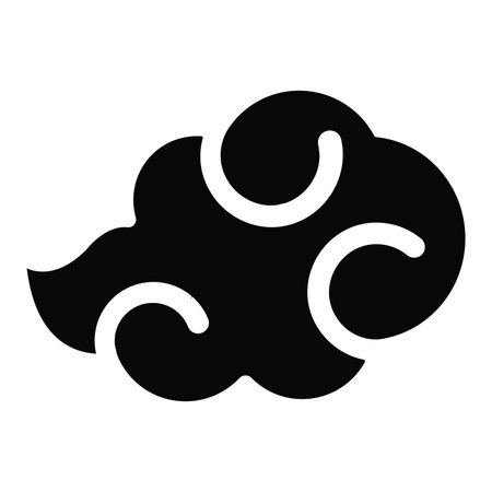 Japanese cloud pattern icon. Vectorのイラスト素材
