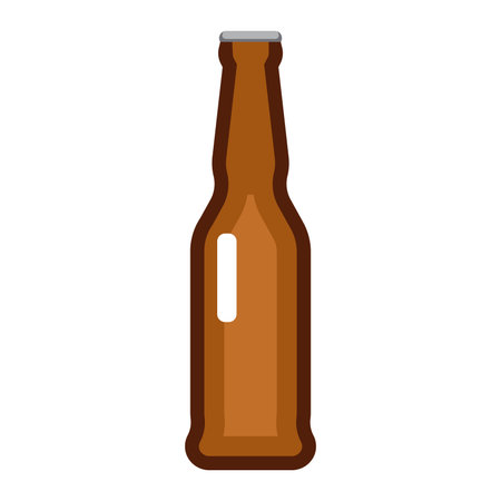 Dark beer bottle icon. Vectorのイラスト素材