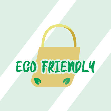 Eco friendly shopping bag. Vectorのイラスト素材