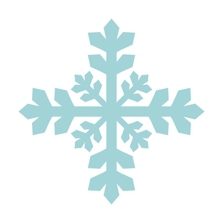Light blue snowflake design. Vectorのイラスト素材