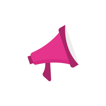 Pink megaphone. Vectorのイラスト素材