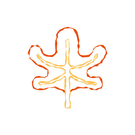 Decorative flower outline sketch. Vectorのイラスト素材