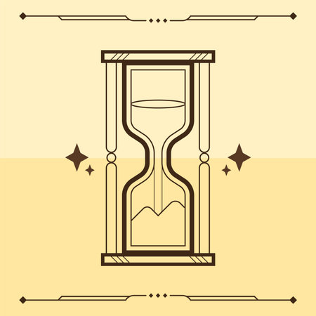 Classic hourglass icon. Vector