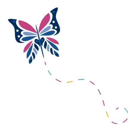 Vector image butterfly and flowersのイラスト素材