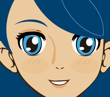 Manga girlのイラスト素材