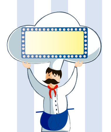 Chef with cake 2のイラスト素材