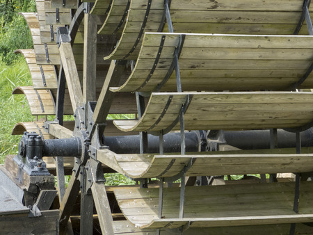 gristmill, sawmill - waterwheel, historic wooden wheel generation of energy