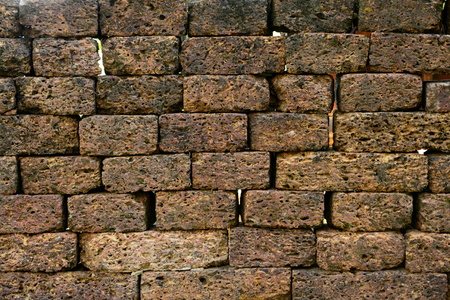 Old brick wallの写真素材