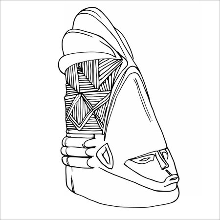 African Maskのイラスト素材