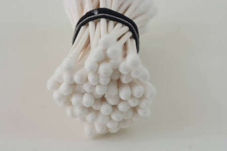 The top of cotton swabs.の写真素材