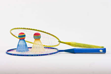 Badminton and shuttlecock ready to use.の写真素材
