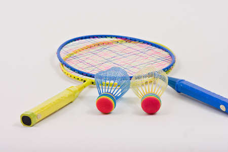 Badminton and shuttlecock ready to use.の写真素材