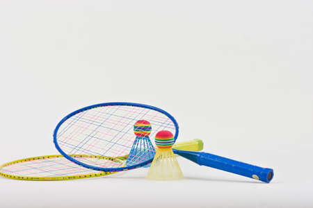 Badminton and shuttlecock ready to use.の写真素材