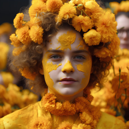 The Carnival at Basel (Basle - Switzerland) in the year 2015. The picture shows some costumed people.の素材