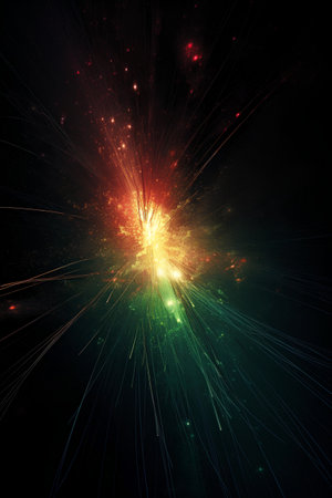 abstract fractal background a computer-generated 2D illustration, textureの素材