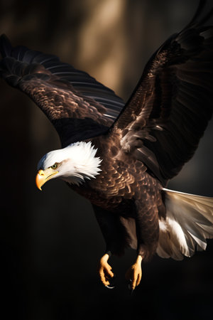 Bald Eagle (Haliaeetus leucocephalus)の素材