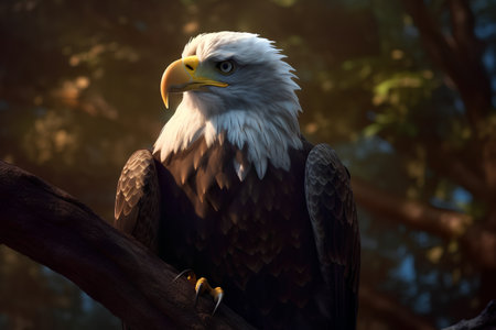 Bald Eagle (Haliaeetus leucocephalus)の素材