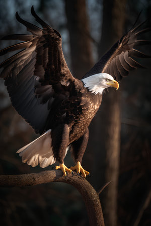 Bald Eagle (Haliaeetus leucocephalus)の素材
