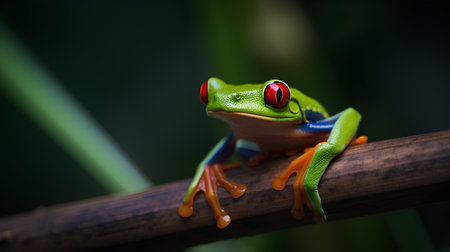 Red-eyed tree frog (Agalychnis callidryas)の素材
