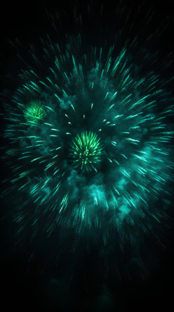 Fireworks in the night sky as a background. Abstract image.の素材