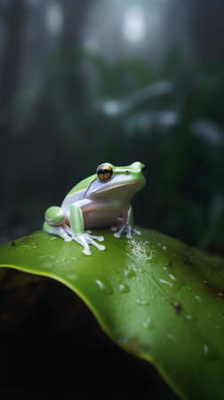 White-Eyed Tree Frog (Hyla arborea)の素材