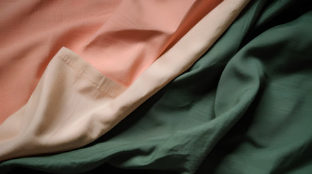 Close up of colorful fabric texture background. Selective focus. Toned.の素材