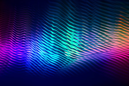 Abstract colorful background with lines and waves. Vector illustration for your designの素材
