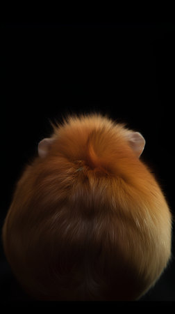 Red fox head on a black background, close-up, studio shotの素材