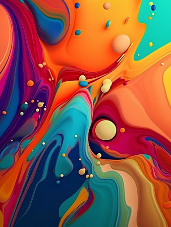 Colorful abstract background. Computer generated illustration. 3D rendering.の素材