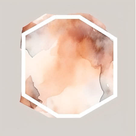 Watercolor background. Watercolor frame. Hand drawn watercolor texture.の素材
