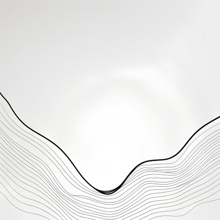 Abstract background with wavy lines. Vector illustration. Eps 10.の素材
