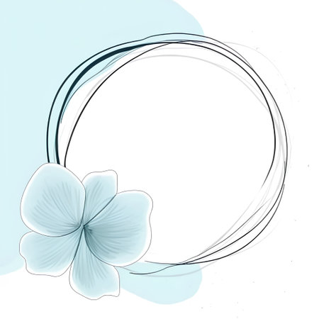 Abstract floral background with place for your text. Vector illustration. EPS10の素材