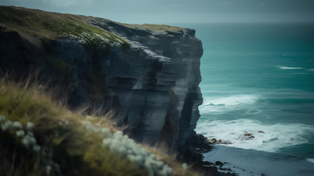 Cliffs of Moher in County Clare, Ireland. Toned.の素材