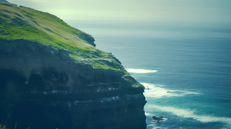 Cliffs of Moher in County Clare, Ireland. Beautiful landscape.の素材