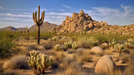Saguaro National Park is a national park in the United States.の素材