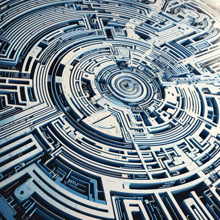 3D rendering of abstract technology concept. Hi-tech circuit boardの素材