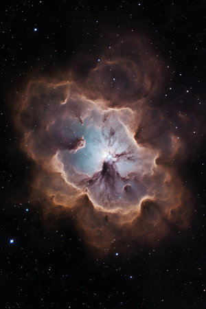 Star field in space, a nebulae and a gas congestion.の素材