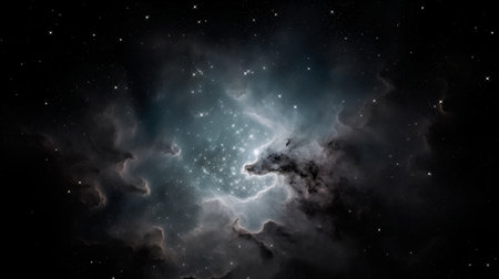 Galaxy in a free space. Elements of this image furnished by NASAの素材