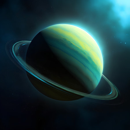 Planets in space. Solar system. Cosmos art. 3D renderingの素材